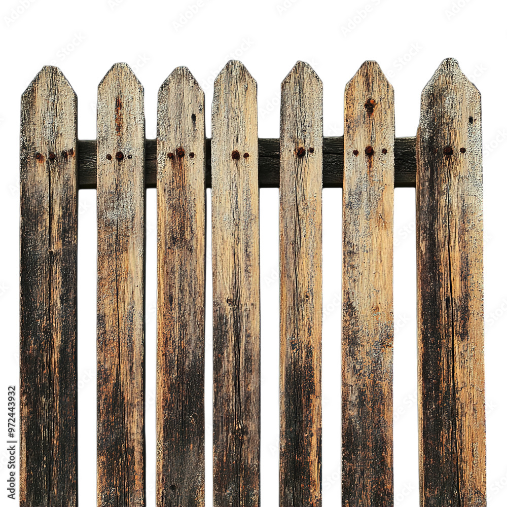 old wooden fence isolated old wooden fence isolated