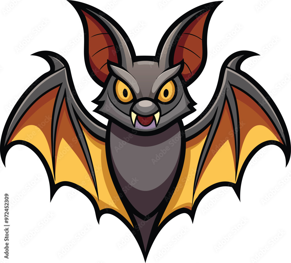 Fototapeta premium bat vector illustration, Print