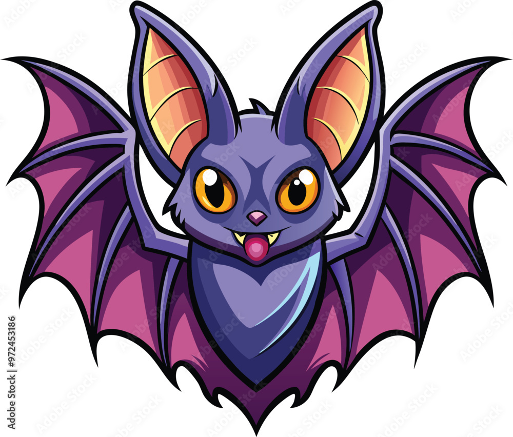 bat vector illustration, Print bat vector illustration, Print