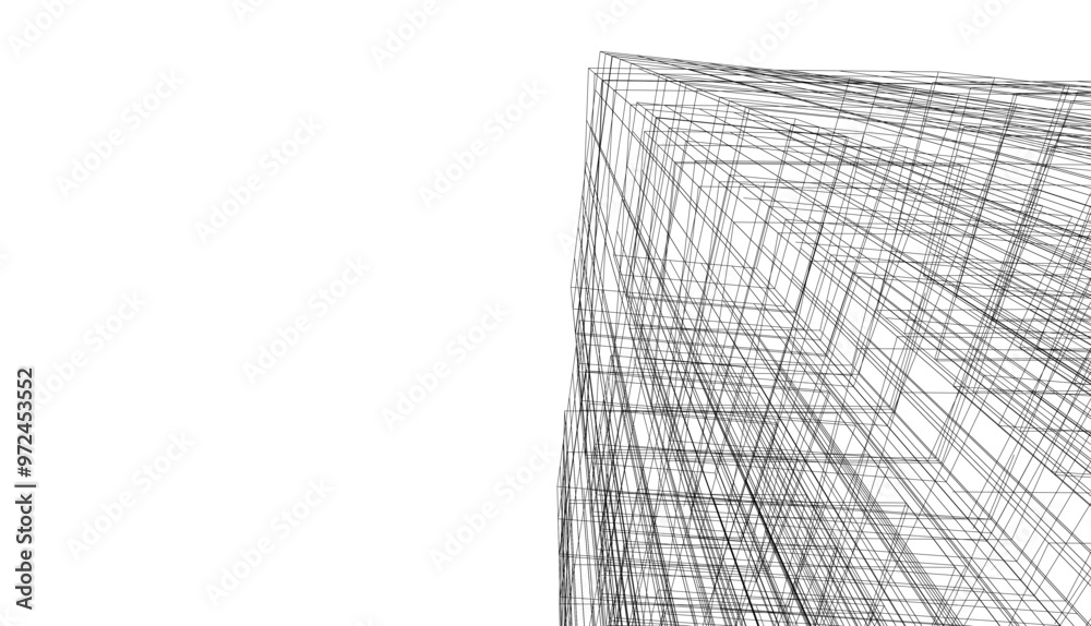 architecture 3d vector drawing architecture 3d vector drawing