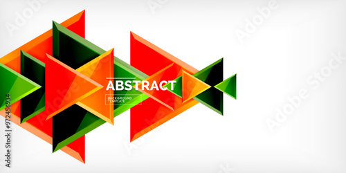 Free Download Abstract background - glossy triangles. Vector Illustration For Wallpaper, Banner, Background, Card, Book Illustration, landing page - GFXLoad