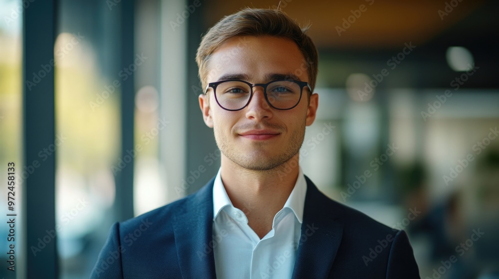 Fototapeta premium Young Professional in Business Attire
