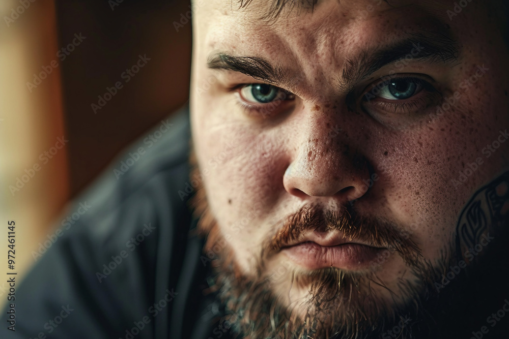 Overeating and obesity concept made generative AI technology Overeating and obesity concept made generative AI technology
