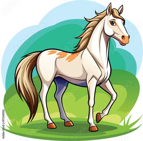 horse vector illustration, Print