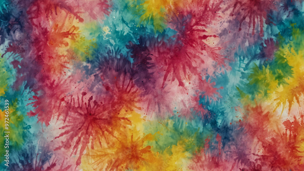 Vibrant and Diverse Tie-Dye Watercolor Background Collection Vibrant and Diverse Tie-Dye Watercolor Background Collection