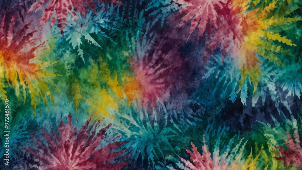 Vibrant and Diverse Tie-Dye Watercolor Background Collection Vibrant and Diverse Tie-Dye Watercolor Background Collection