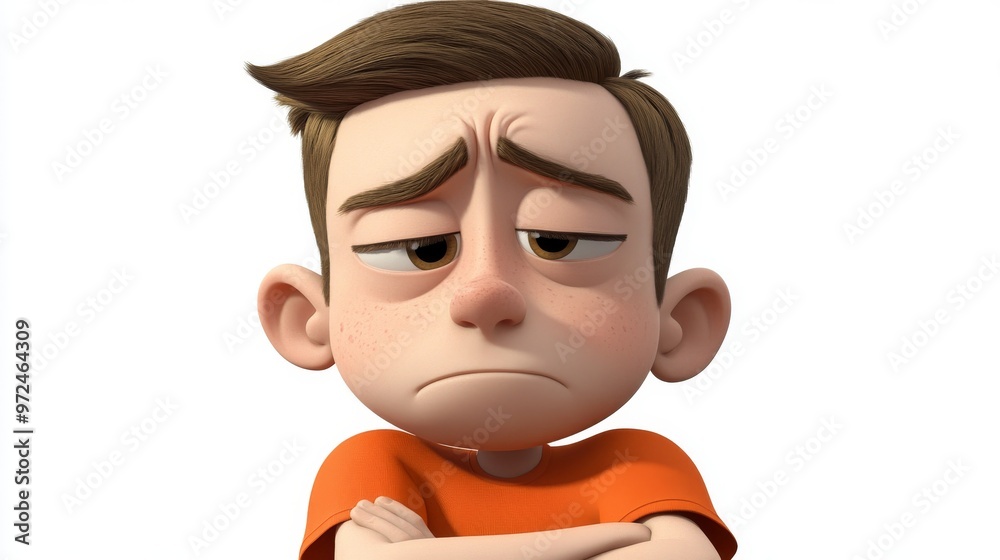 Cartoon character with visible rash on his arm, looking concerned and scratching it slightly to indicate an allergic reaction. Cartoon character with visible rash on his arm, looking concerned and scratching it slightly to indicate an allergic reaction.