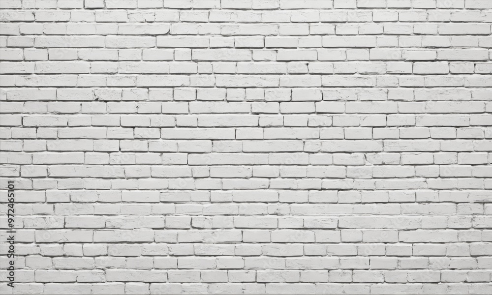 Fototapeta premium White brick wall background texture