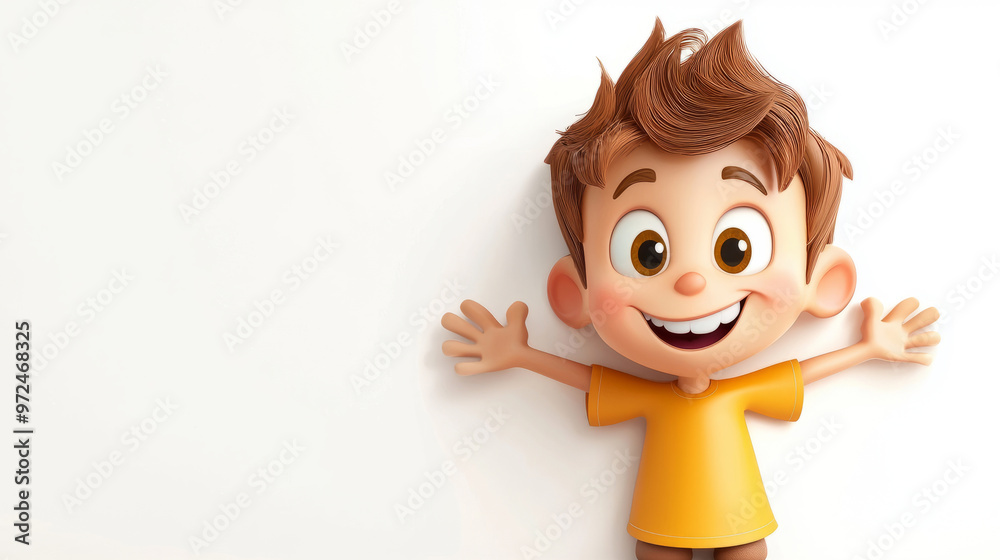 cartoon funny boy clipart isolated on white background cartoon funny boy clipart isolated on white background