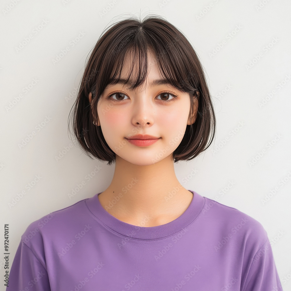 young beautiful woman smiling on white background young beautiful woman smiling on white background