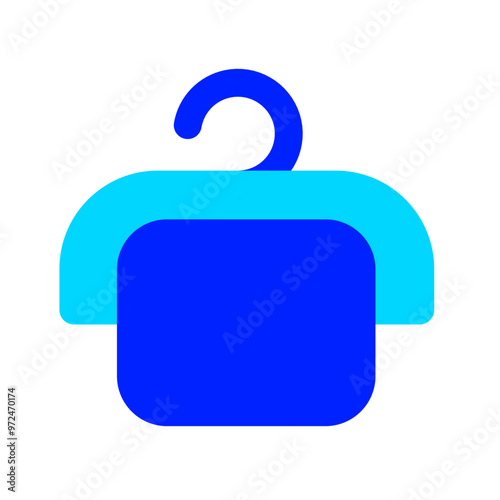 towel duotone style interior furniture icon for illustratior and graphic design