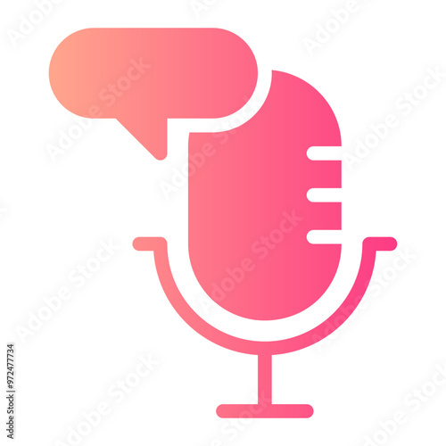 microphone gradient icon