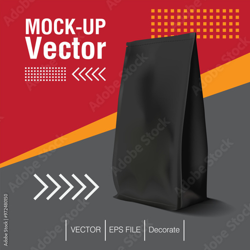 Bag coffee design package for decoration