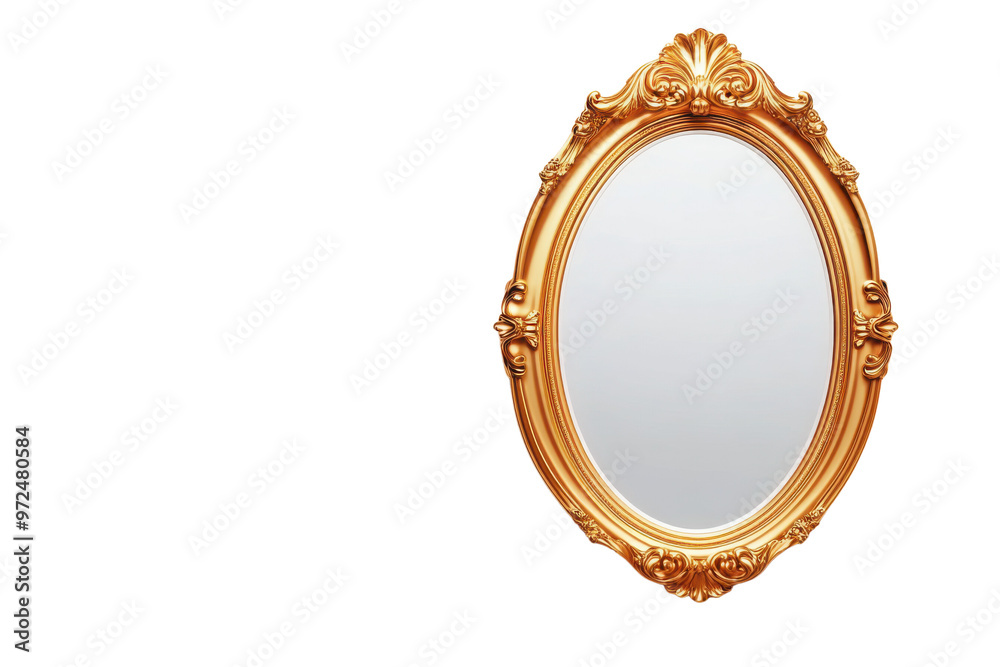 Elegant gold-framed mirror, perfect for home decor, reflecting style and sophistication in any setting. Elegant gold-framed mirror, perfect for home decor, reflecting style and sophistication in any setting.