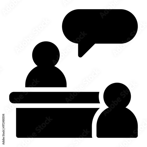 mentorship glyph icon