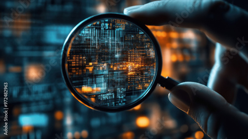 data under magnifying glass