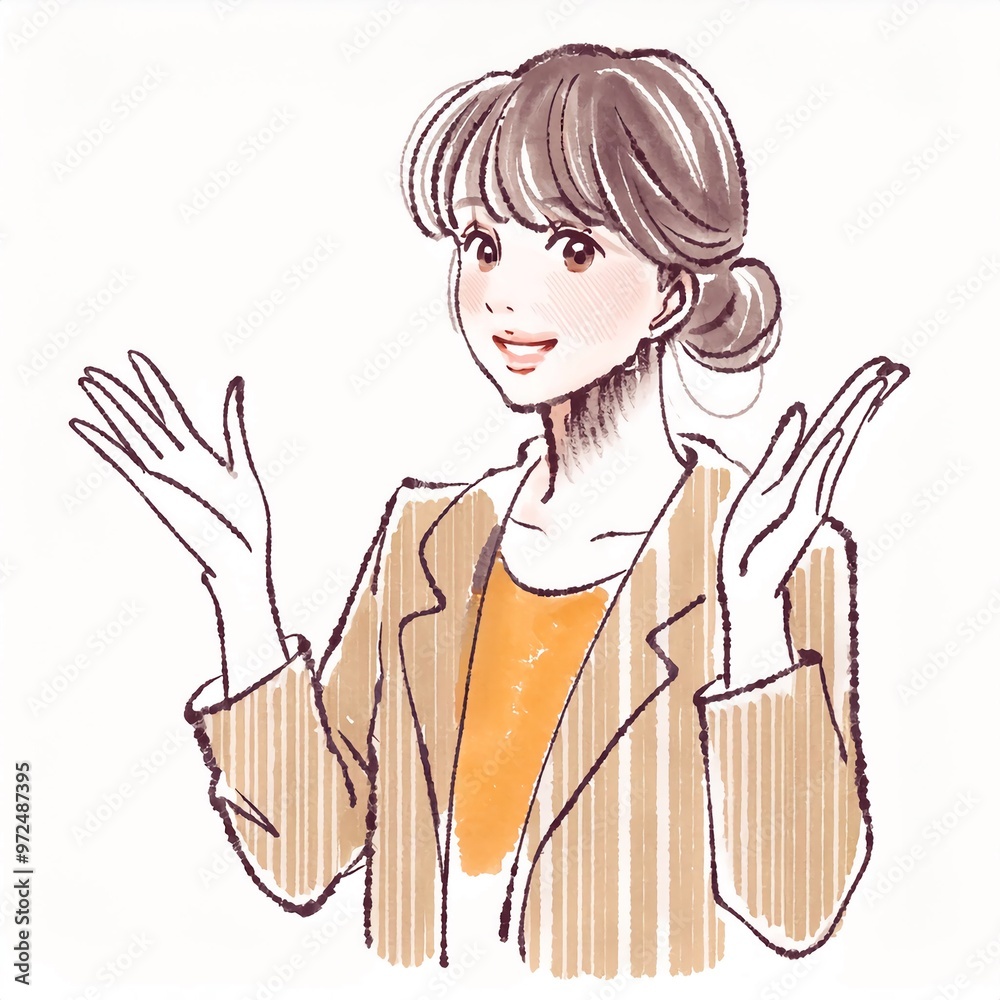 女性・女の子のイラスト素材 女性・女の子のイラスト素材