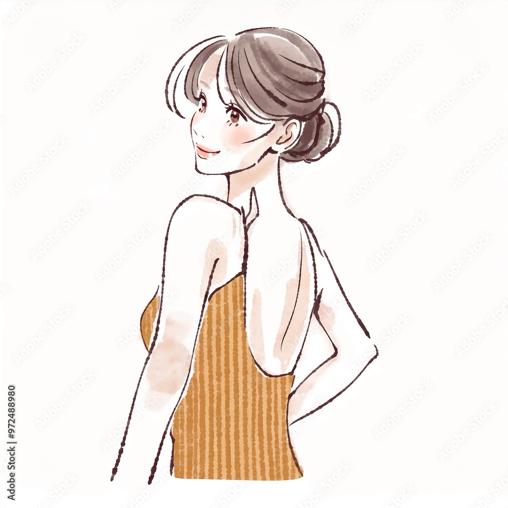 女性・女の子のイラスト素材 女性・女の子のイラスト素材