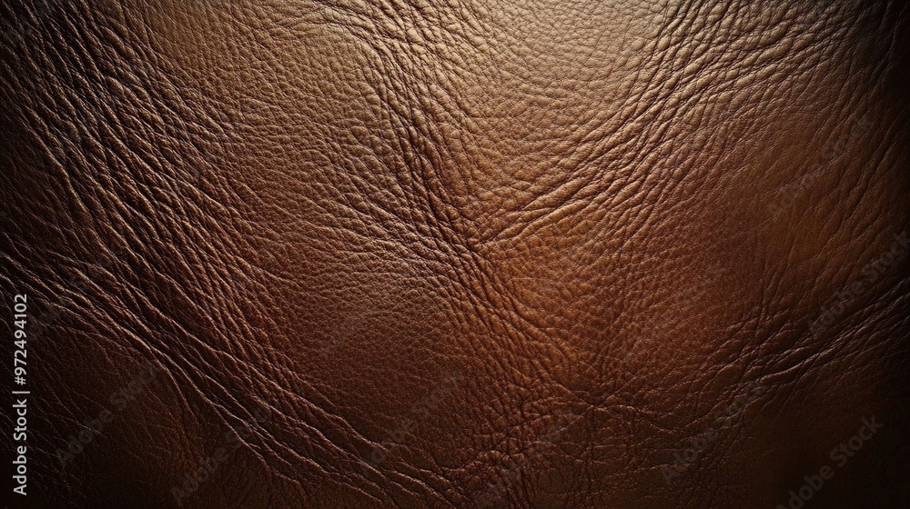 Leather texture background, close-up, brown color Leather texture background, close-up, brown color