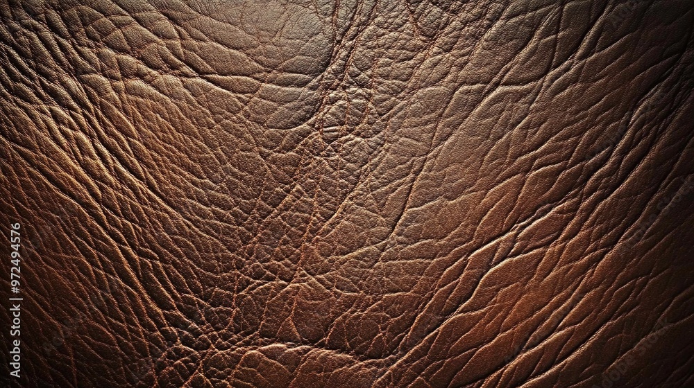 Leather texture background, close-up, brown color Leather texture background, close-up, brown color
