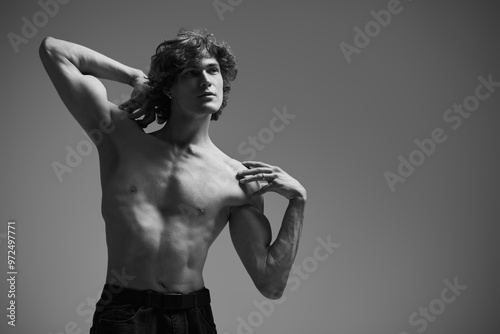 Tableau sur toile handsome athletic man