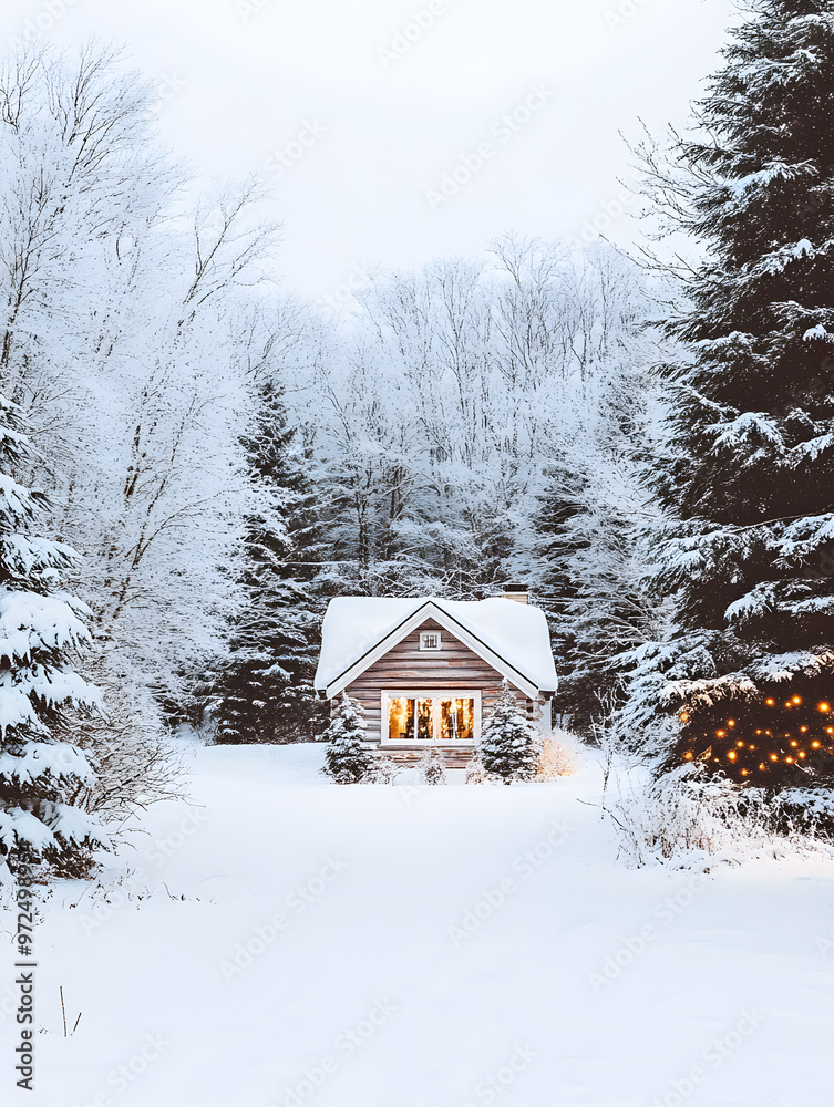 Naklejka premium Christmas and New Year-themed graphic backgrounds for cards