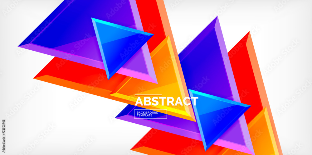 Abstract background - glossy triangles. Vector Illustration For Wallpaper, Banner, Background, Card, Book Illustration, landing page Abstract background - glossy triangles. Vector Illustration For Wallpaper, Banner, Background, Card, Book Illustration, landing page
