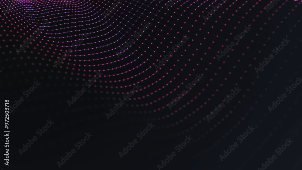 Futuristic particle wave. Abstract technology background. Big data visualization. Vector illustration Futuristic particle wave. Abstract technology background. Big data visualization. Vector illustration