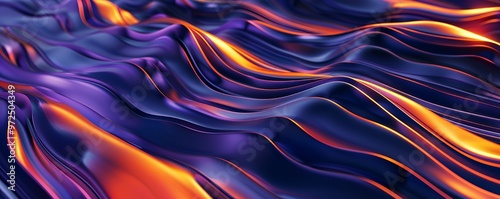 Abstract colorful wavy background with orange and purple hues.