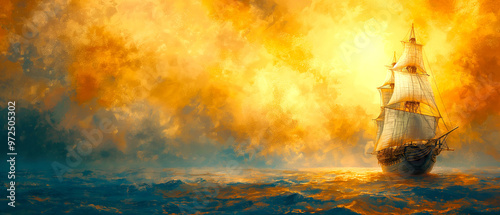 Pirate Mutiny with Blank Space for Text	