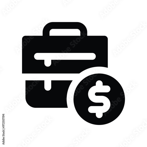 suitcase icon. vector glyph icon for your website, mobile, presentation, and logo design.