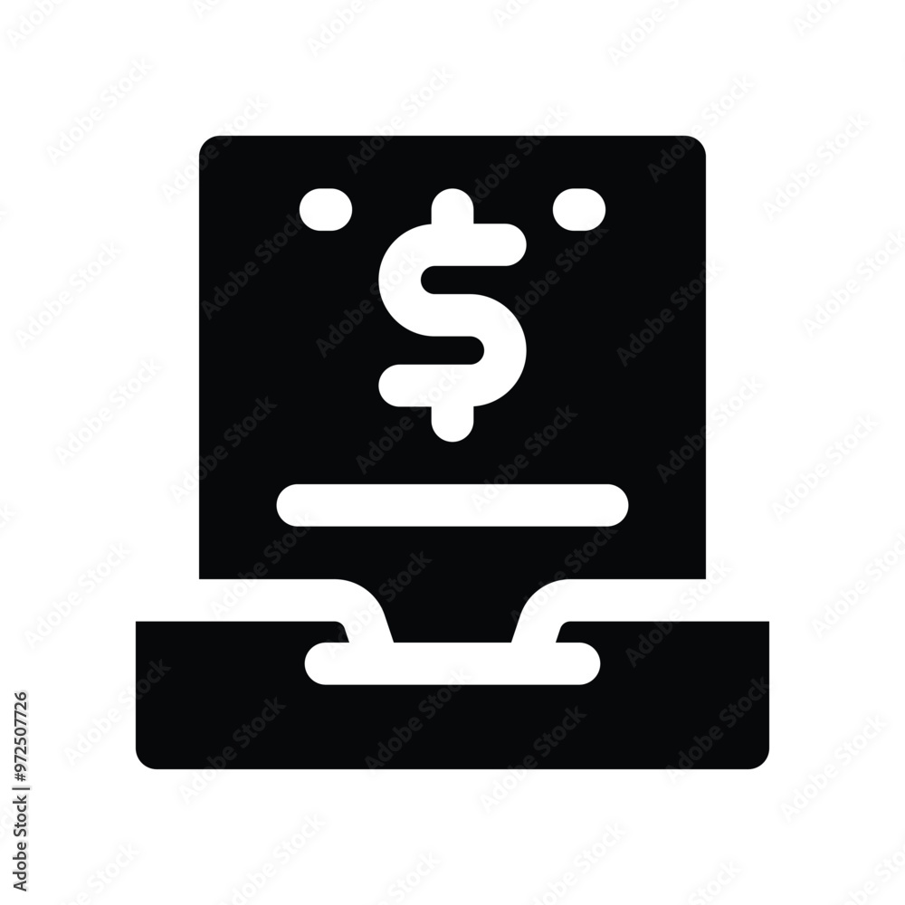 financial report icon. vector glyph icon for your website, mobile, presentation, and logo design. financial report icon. vector glyph icon for your website, mobile, presentation, and logo design.