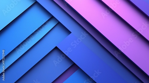 Vibrant abstract pattern featuring layered blue and purple geometric shapes, ideal for backgrounds or creative designs.