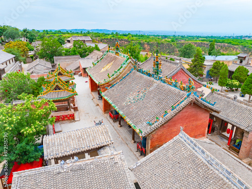 Zhangbi Ancient Castle in Jiexiu City during the Western Jin Dynasty photo