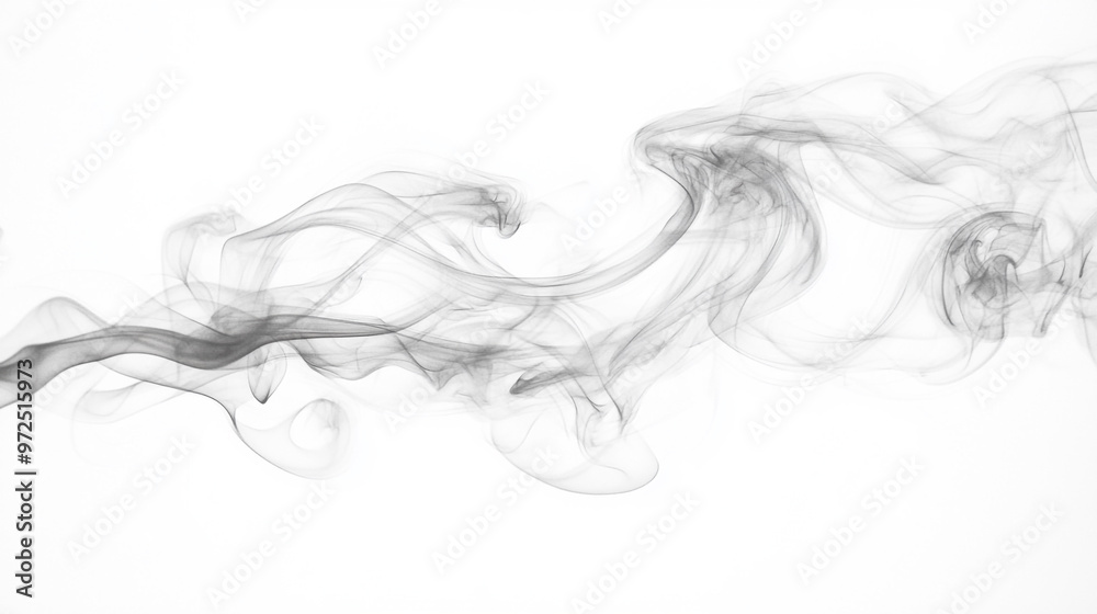 smoke steam isolated white background, Black smoke in water, black swirls in water isolated on white background smoke steam isolated white background, Black smoke in water, black swirls in water isolated on white background