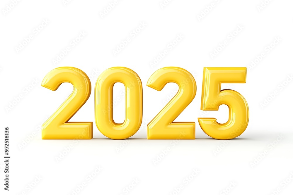 3D Illustration of Happy new year 2025 3D Illustration of Happy new year 2025