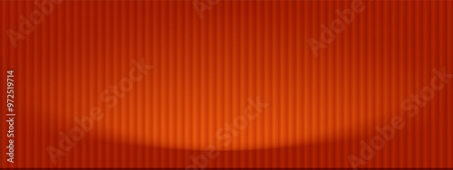 Autumn background,3D Studio Wall Room Background Template with Light,Shadow on Hot Orange,Red on Podium,Vector Scene Display Platform for Fall season Cosmetic Product sale, Present