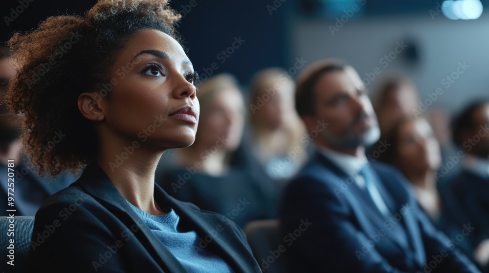 Obraz premium Professional Businesswoman in Focus