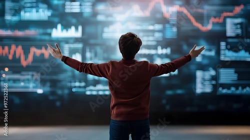 Entrepreneur Analyzing Digi...