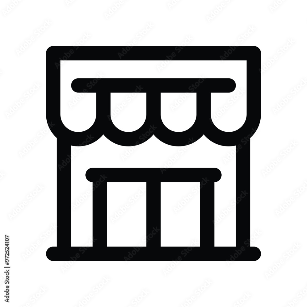 shop icon. vector line icon for your website, mobile, presentation, and logo design. shop icon. vector line icon for your website, mobile, presentation, and logo design.