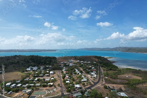 Aerial photo of Thursday Island Queensland Australia