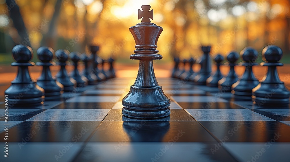 3d render chess game start position two rows of pawns stand on the chessboard illuminate3d with warm light 3d render chess game start position two rows of pawns stand on the chessboard illuminate3d with warm light