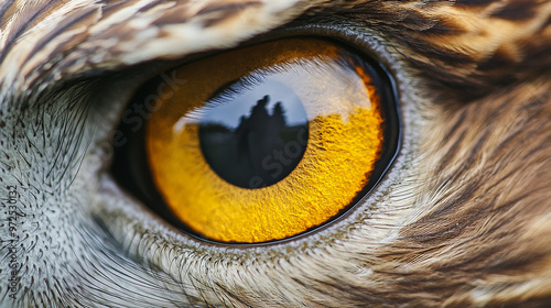 close up of sharpness eagle eye 