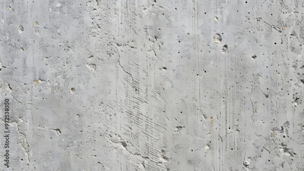 Fototapeta premium The camera zooms in on the monotony of gray concrete, revealing minute variations in texture that add depth