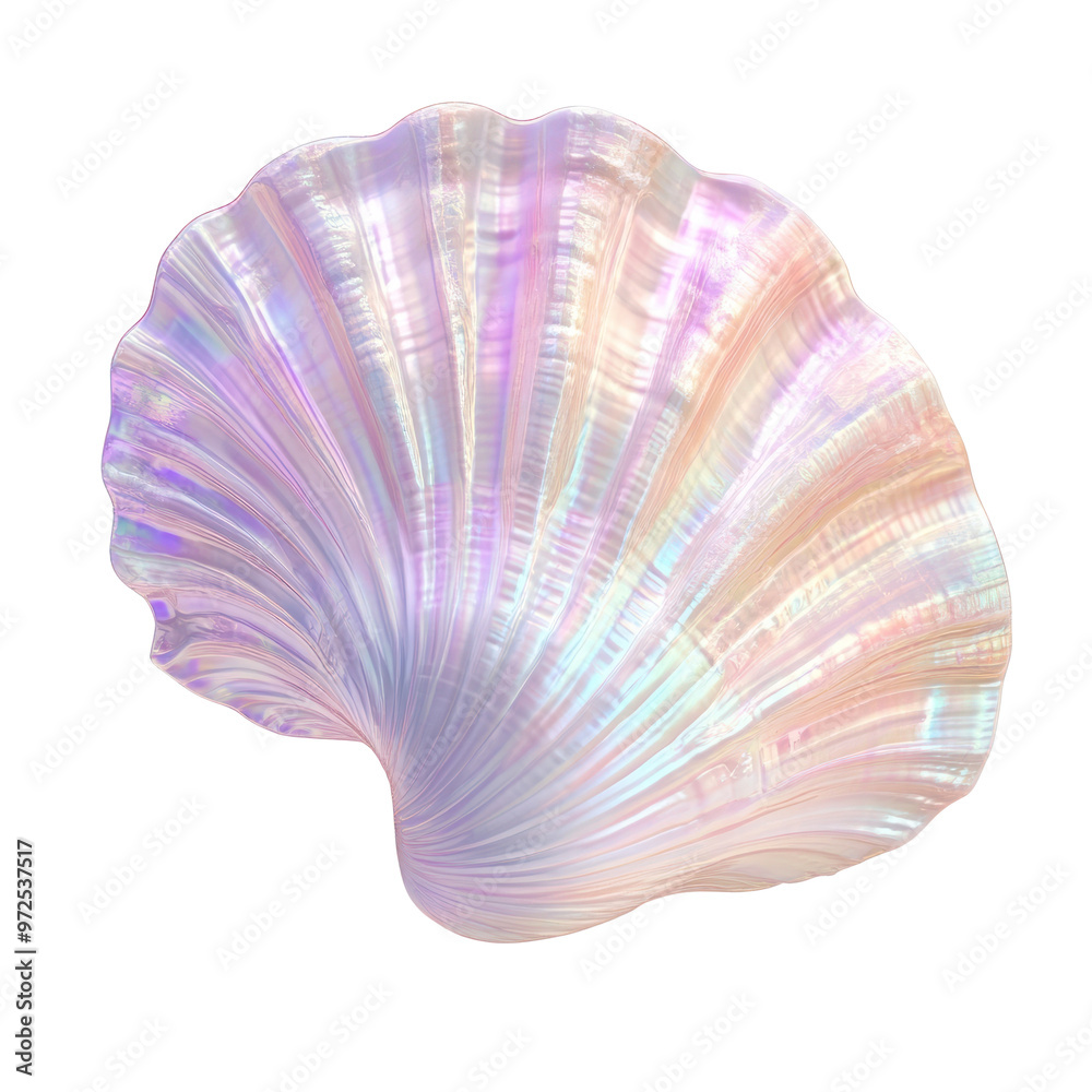 Fototapeta premium PNG Simple sea shell illustration seashell art.