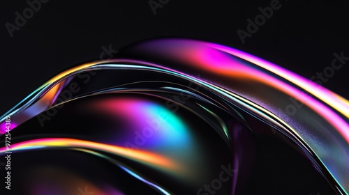 Iridescent Abstract Wave