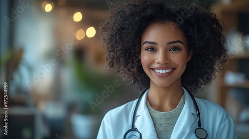 3d rendering black woman doctor with blank clipboard nurse cartoon character healthcare professional medical illustration