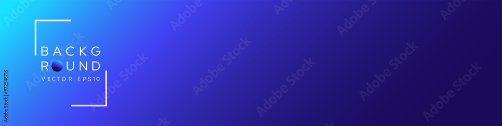 Fototapeta premium Modern blue shade color gradient background banner cover vector design
