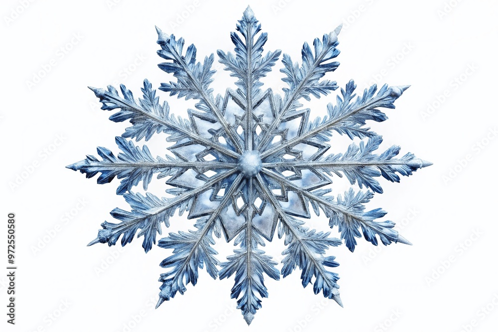 Delicate, intricately designed snowflake on a transparent background, with soft, feathery edges and a delicate Delicate, intricately designed snowflake on a transparent background, with soft, feathery edges and a delicate