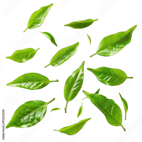 green leaves transparent background